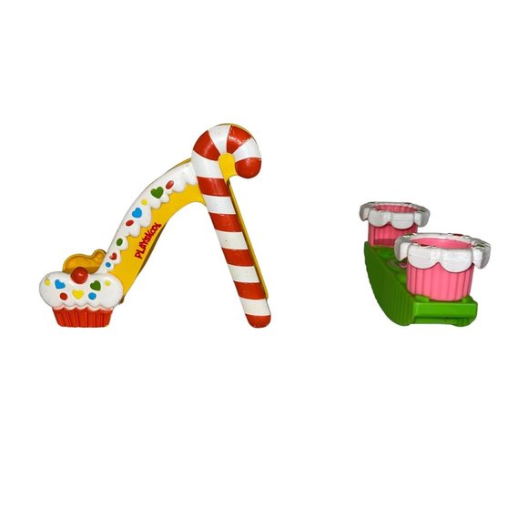 Vintage 1982 Playskool Candy Land Kids Playground Swing Teeter Totter Slide - Picture 7 of 11